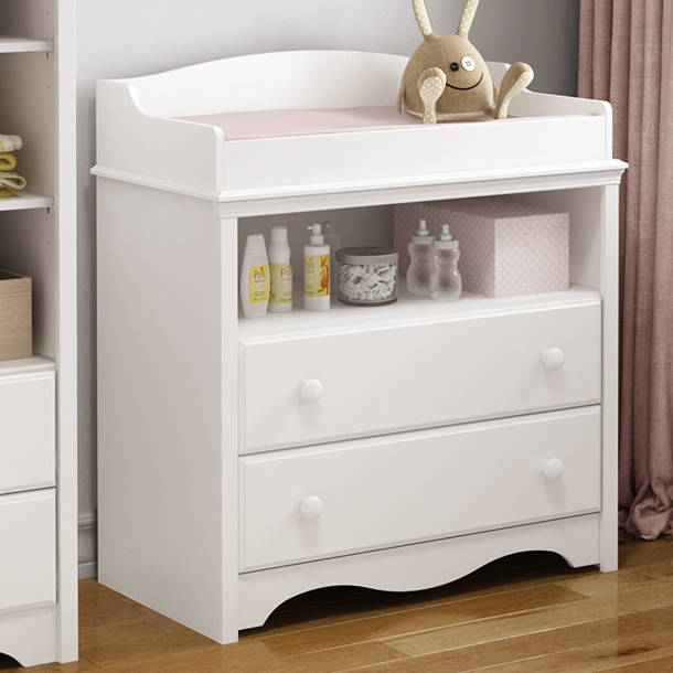 Harriet Bee Oneman Changing Table Dresser with Pad & Reviews Wayfair